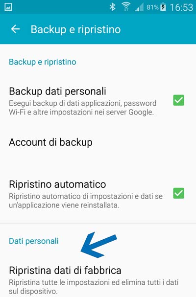 formattare android 3