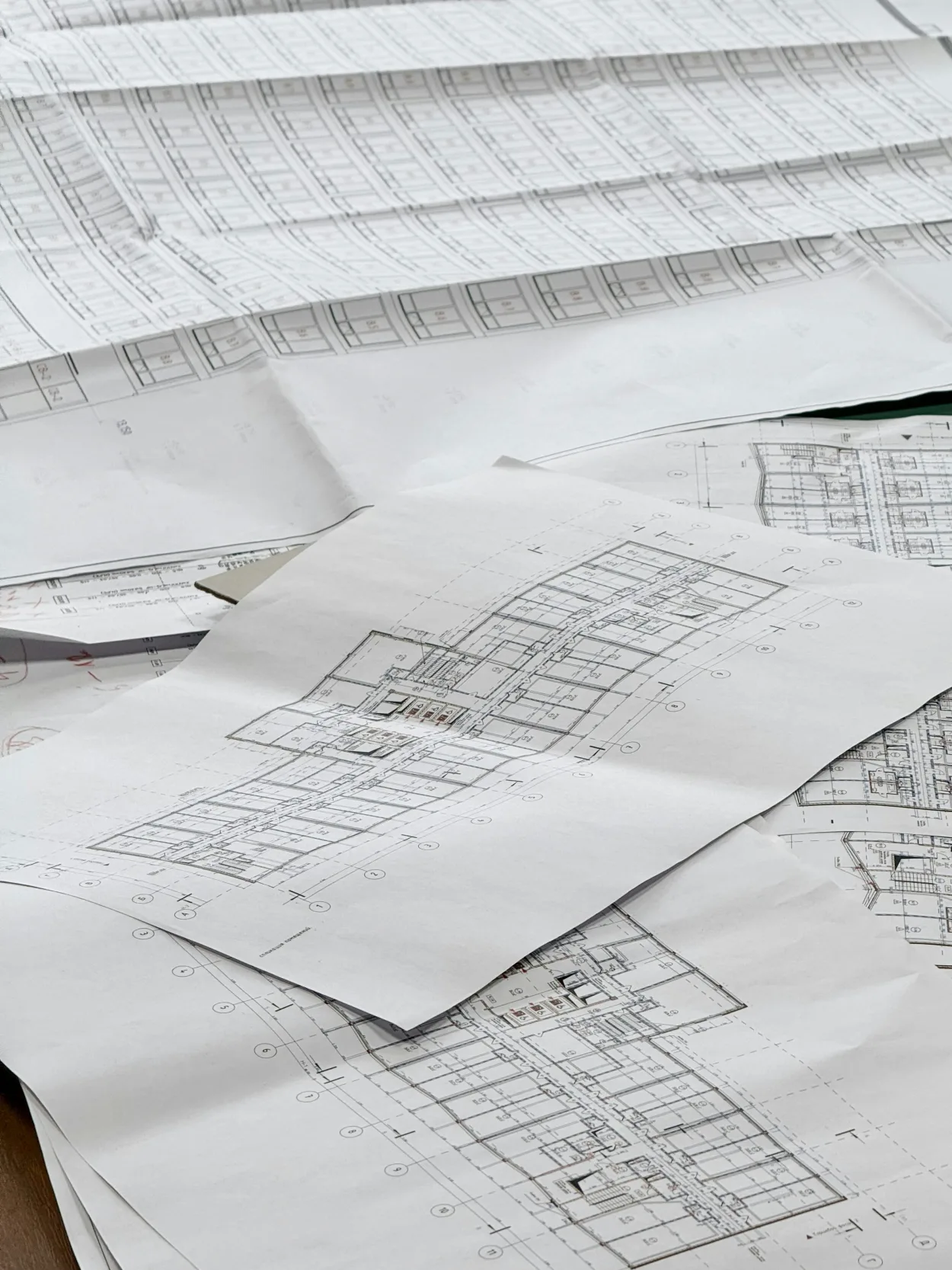 Planimetrie e disegni tecnici di un progetto edilizio